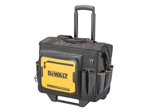 Dewalt Pro Rolling Wheeled Tool Bag Case Soft Storage Stackable + 11" Tote Bag