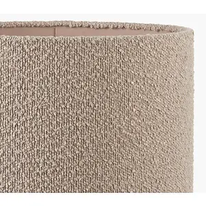 Taupe Boucle Cylinder Lampshade