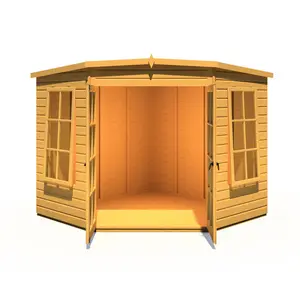 Hampton 8 x 8 Ft Shiplap Corner Summer House Yes