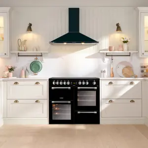 Leisure CK100C210K Freestanding Electric Range cooker with Electric Hob - Black