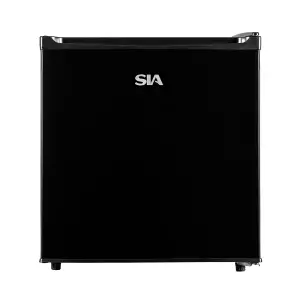 SIA TT01BL/E 47L Black Counter Table Top Mini Drinks Fridge With Ice Box