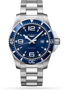 Longines Hydroconquest 44mm Stainless Steel Mens Watch - Blue L38404966 44mm - Longines Watches