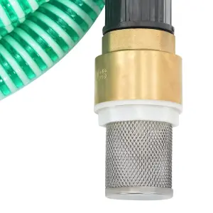 Berkfield Suction Hose with Brass Connectors 7 m 25 mm Green