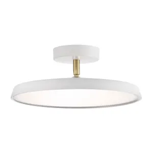 Nordlux DFTP Kaito 2 Pro 30 Indoor Living Dining Kitchen Bedroom Ceiling Light In White (Diam) 30cm