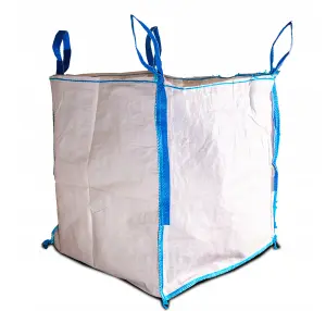 FIBC Dumpy Bags 1.5 Ton Bulk Jumbo Builders Garden Aggregate Sack 90x90x120cm Pack of 100