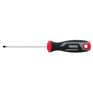 Draper Slotted Parallel Soft Grip Screwdriver, SL4 x 100mm 13387