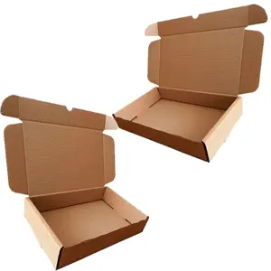 50 x Brown 15x12x2.5" Strong Single Wall Die Cut Packing Shipping Boxes