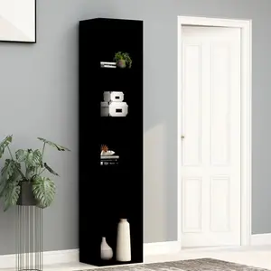 Rian Bookcase Black / 189cm H x 80cm W x 30cm D