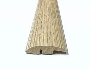 Laminate Wood Flooring MDF Ramp Edge Threshold Trim 0.9m Length Strip - Nevada Oak