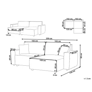 Corner Sofa KARILA Grey Left Hand