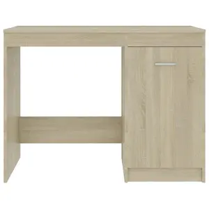 Berkfield Desk Sonoma Oak 100x50x76 cm Engineered Wood