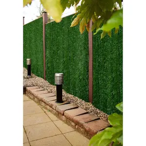 Best Artificial 3m x 1.5m Conifer Leaf Screening Hedging Wall Garden Fence Landscaping