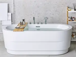 Freestanding Bath with Fixtures 1700 x 800 mm White EMPRESA