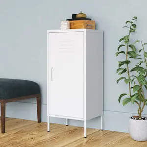 Berkfield Storage Cabinet White 42.5x35x101.5 cm Steel