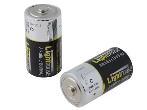 Lighthouse C LR14 Alkaline Batteries 6200 mAh (Pack 2)