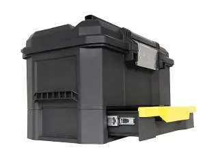 Stanley One Touch Toolbox Lockable With Organiser Drawer 19in STA170316 1-70-316