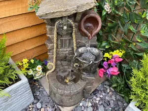 Rustic Jug Traditional Solar Water Feature