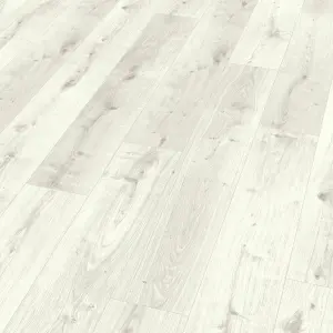 GoodHome Rowley Light Grey Wood effect Laminate Flooring, 1.995m²