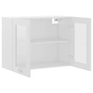 Eliotte Wall Mounted Display Cabinet White