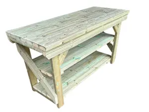 MG Timber Products: Indoor/Outdoor Wooden Workbench / Potting Table / BBQ Table / Pizza Oven Table / Garden Table, 6FT Workbench