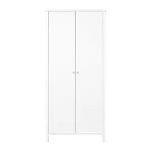 Valenca Classic Satin white Double Wardrobe (H)1950mm (W)890mm (D)496mm