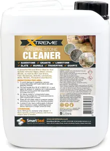 Natural Stone Cleaner Xtreme, Black Spot Remover and Powerful Cleaner, Dirt Remover, Stains, Grime and Algae Killer, 3 x 5L