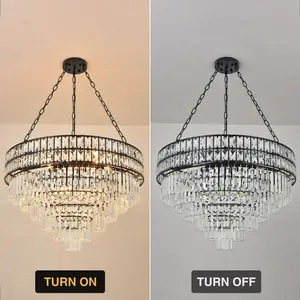 Jauregui 15 - Light Crystal Chandelier Black