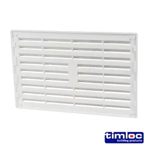 Timloc Louvre Grille Vent White - 242 x 165mm