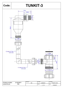 McAlpine TUNKIT-3 WC Overflow Kit with Tun Dish Overflow into flush pipe.