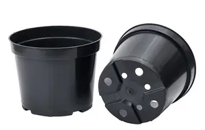 Black Plastic Plant Pot Flower Pots 7.5 Litres x 100 Pots