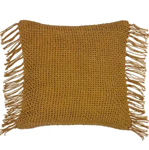 Yard Nimble Knitted Feather Rich Cushion