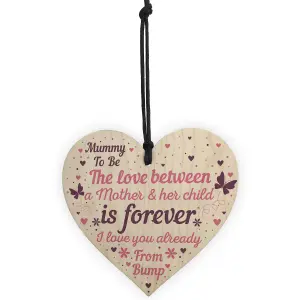 Red Ocean Mummy To Be Hanging Gift Sign New Mummy Love Bump Gifts