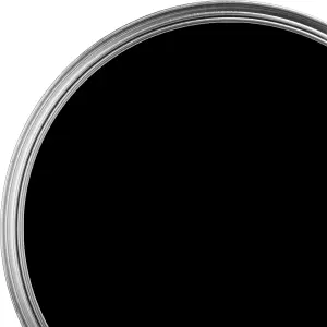 GoodHome Black Satin Floor Wood varnish, 2.5L