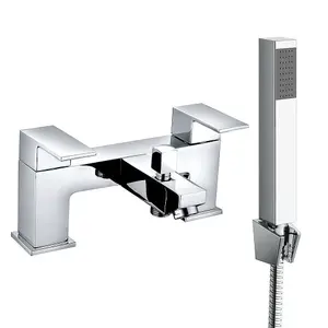 Rinse Bathrooms Bathroom Mixer Monobloc Tap with Handheld Shower Head Bath Shower Tap