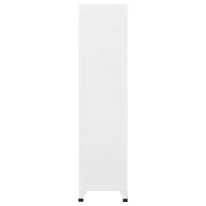 Berkfield Locker Cabinet Light Grey 90x40x180 cm Steel