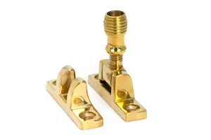 Beehive Brighton Fastener - Narrow (Square) - Polished Brass