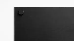 ALLboards 90x30cm Black chalk magnetic panel - black frameless chalk board