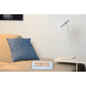 Lucide Hester Modern Desk Lamp - 1xGU10 - White