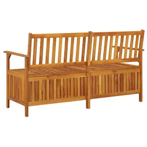 Berkfield Storage Bench 148 cm Solid Wood Acacia