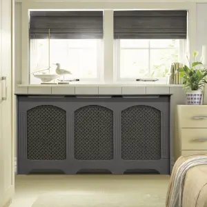 Cambridge Large Grey Radiator cover 900mm(H) 1710mm(W) 200mm(D)