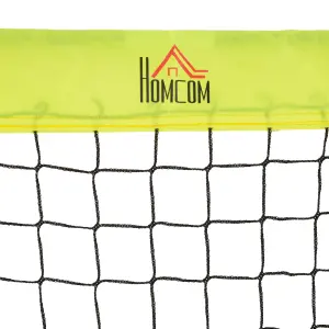 HOMCOM Football Goal Folding Outdoor with All Weather Net 6'x3' Yellow