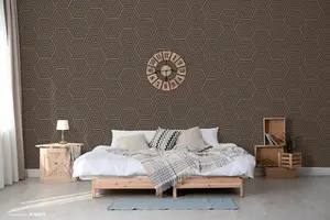 SK Filson Copper Hexagons Wallpaper