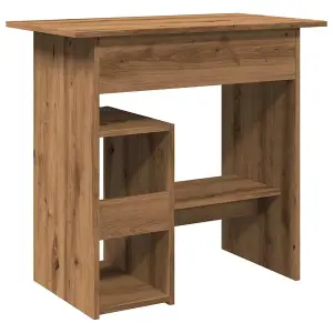 Berkfield Desk Artisan Oak 80x45x74 cm Engineered Wood