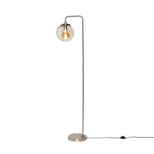 Inlight Agile Satin Nickel effect LED Floor lamp