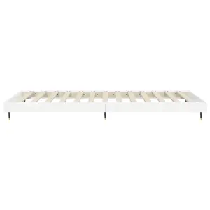 Berkfield Bed Frame High Gloss White 100x200 cm Engineered Wood