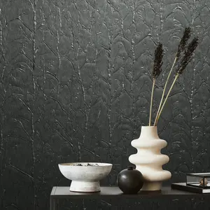 Galerie Natural Opulence Black Paper Geo Wallpaper Roll