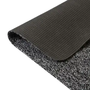 JVL Tanami Machine Washable Doormat and Runner, Charcoal