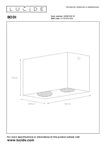 Lucide Bodi Modern Surface Mounted Ceiling Spotlight - 2xGU10 - White