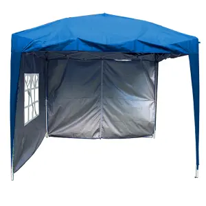 SunDaze Blue Side Panel with Zipper for 2x2M Pop Up Gazebo Tent 1 Piece