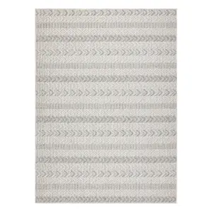 Carpet JERSEY 19243 grey - Chevron, structural, loop BOHO  200x290 cm